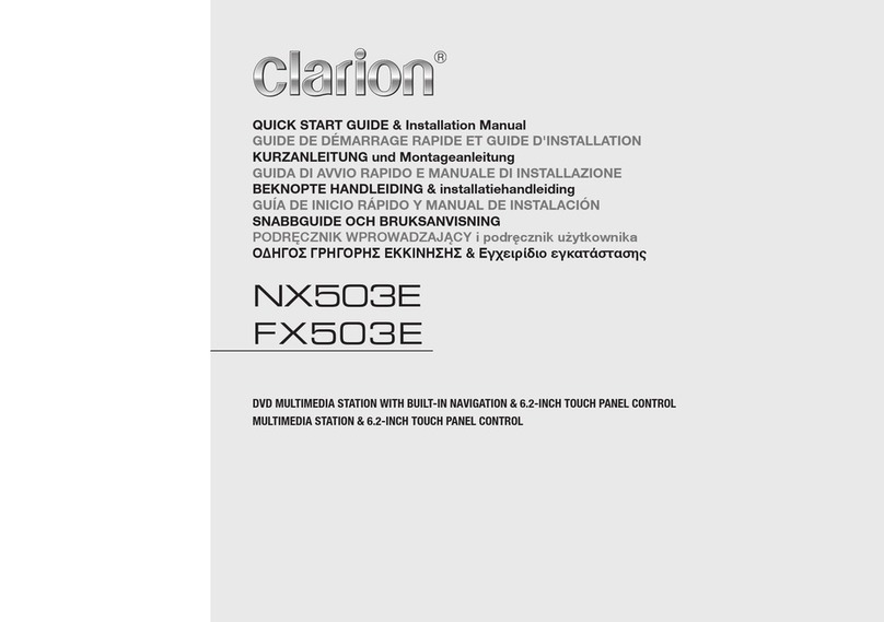 Clarion NX503E User manual