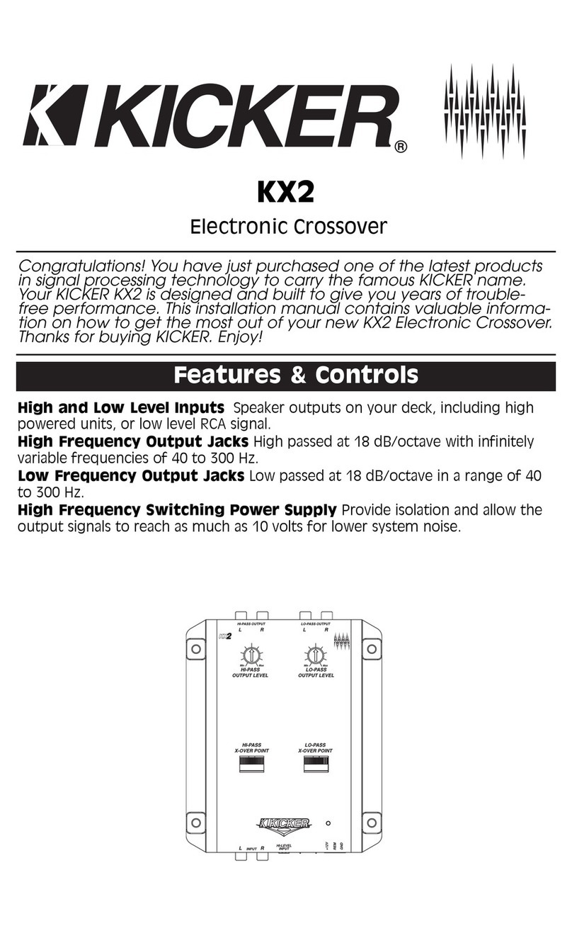 Kicker KX2 instructions