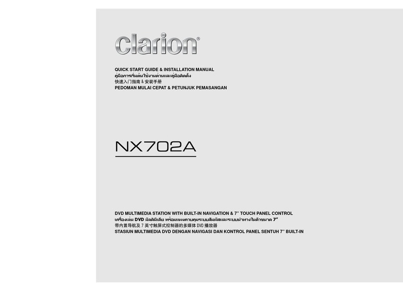 Clarion NX702A User manual