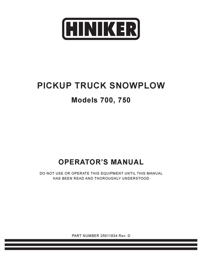 Hiniker 700 Operator's manual