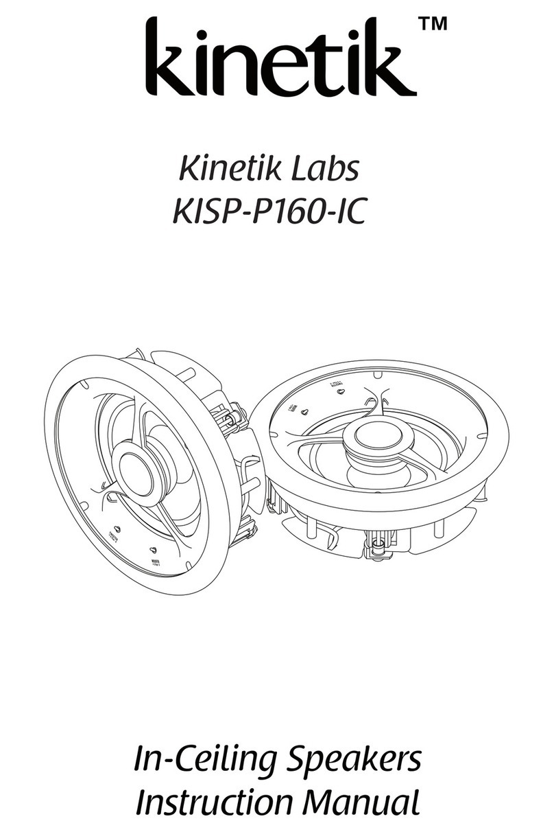 Kinetik KISP-P160-IC instruction manual