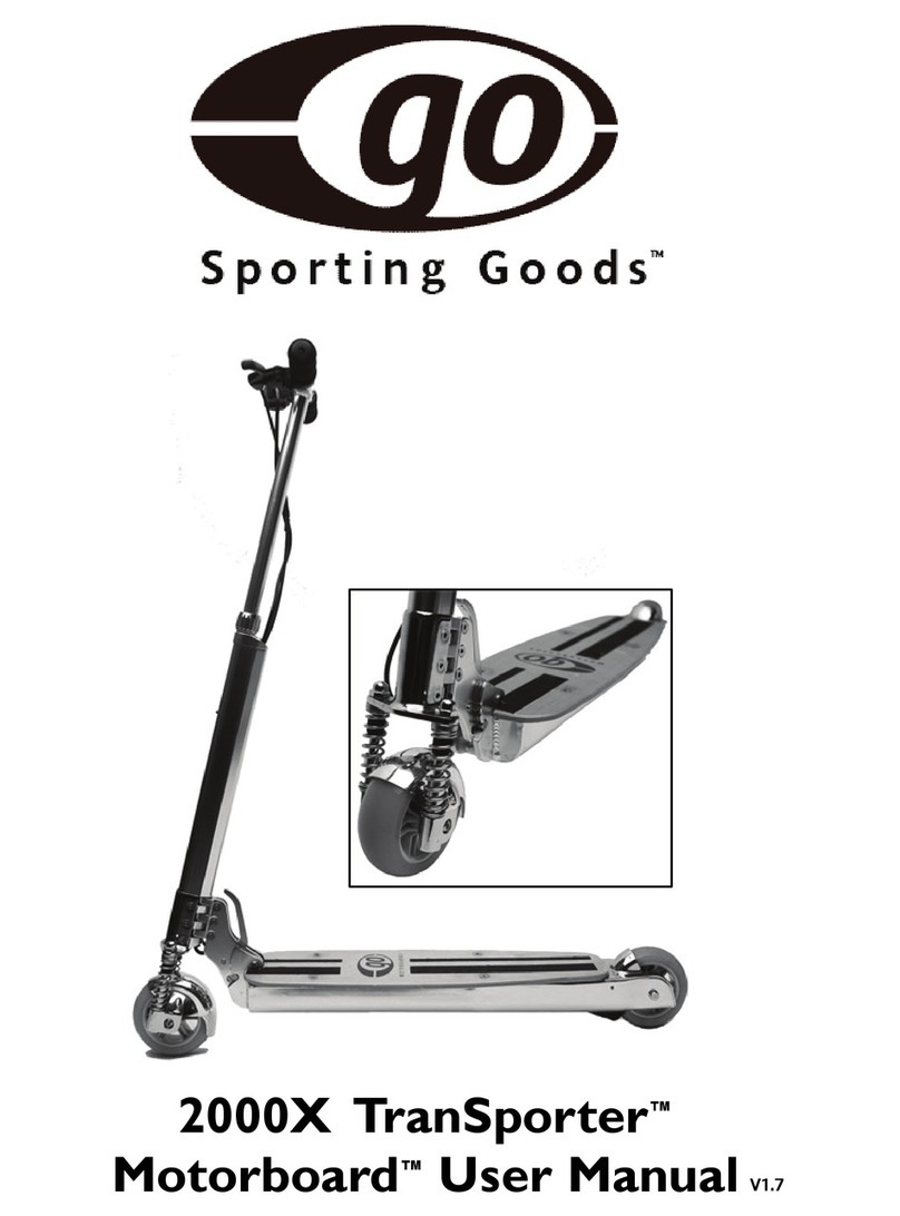 Go Sporting Goods 2000X TranSporter Motorboard user manual Go Sporting Goods 2000X TranSporter Motorboard user manual