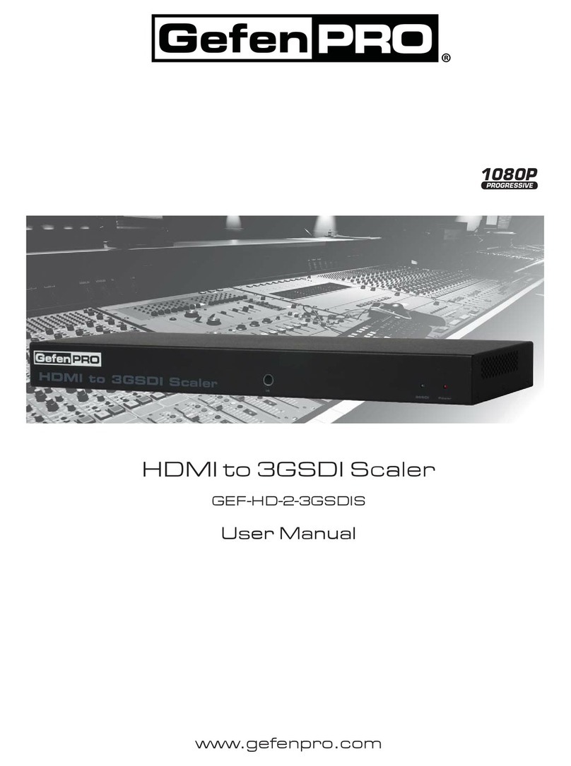 Gefen Pro GEF-HD-2-3GSDIS user manual