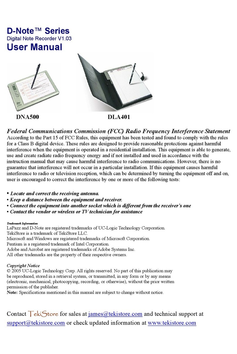 LaPazz D-Note DNA500 user manual
