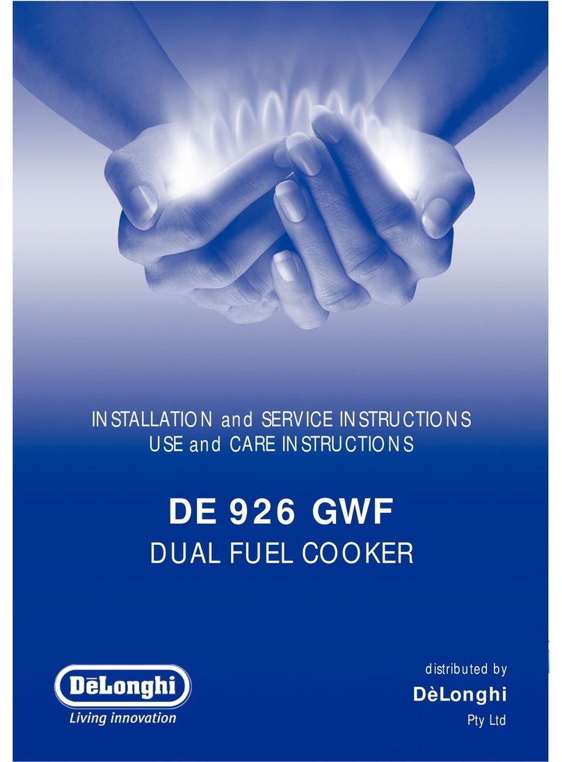 DeLonghi DE 926 GWF Installation guide