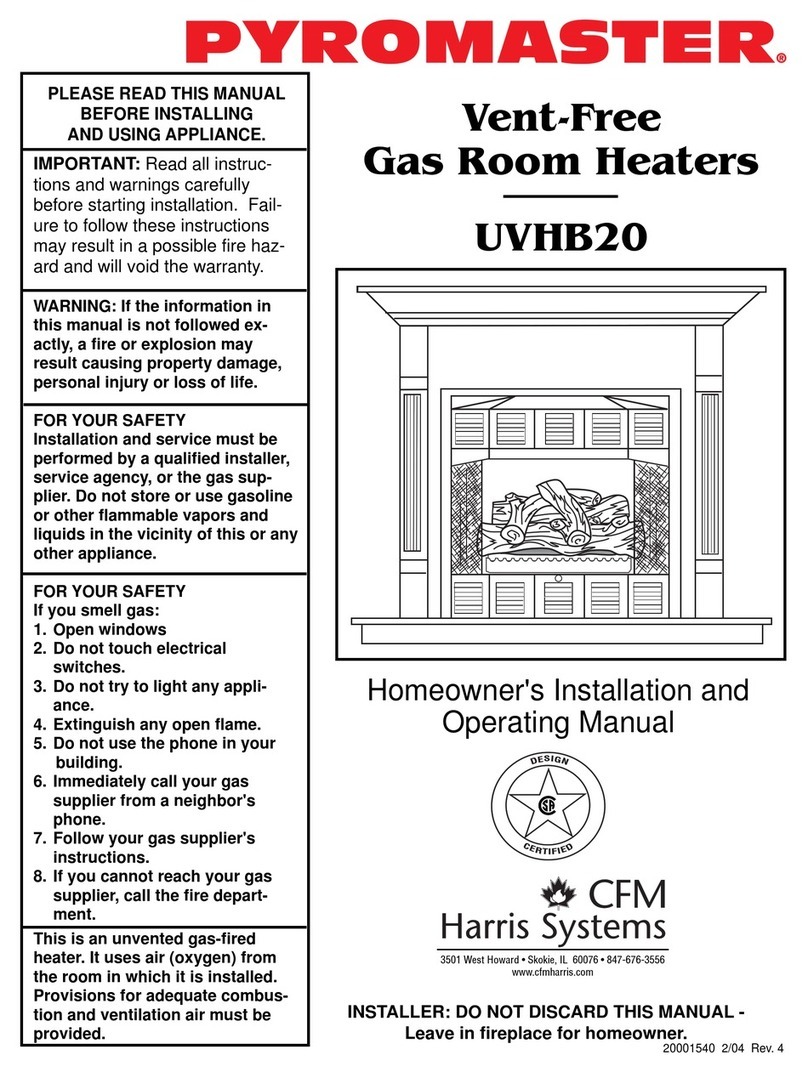 pyromaster UVHB20 Mounting instructions
