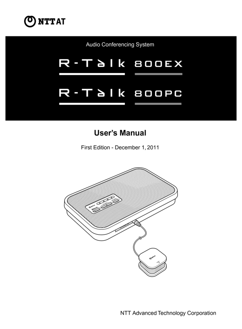 NTT Advanced Technology R-Talk 800EX user manual NTT Advanced Technology R-Talk 800EX user manual
