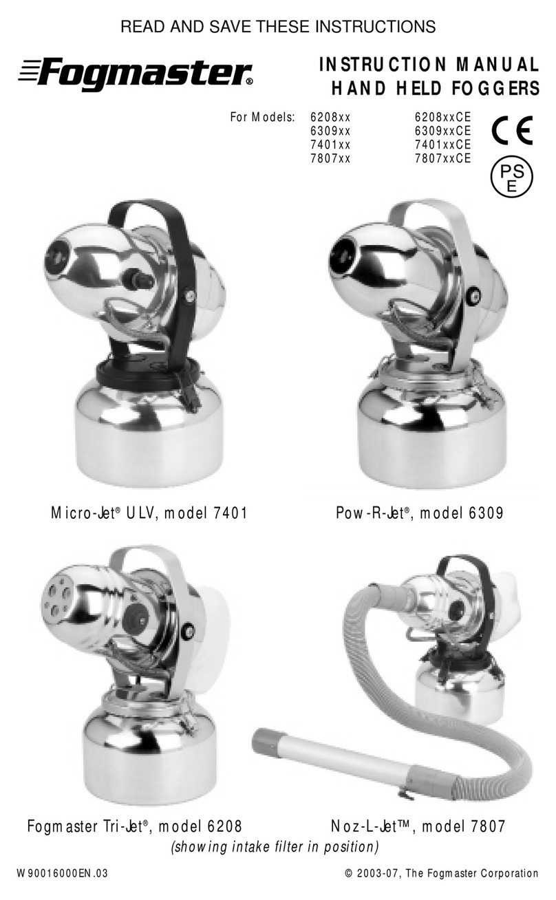 Fogmaster 6208xx User manual