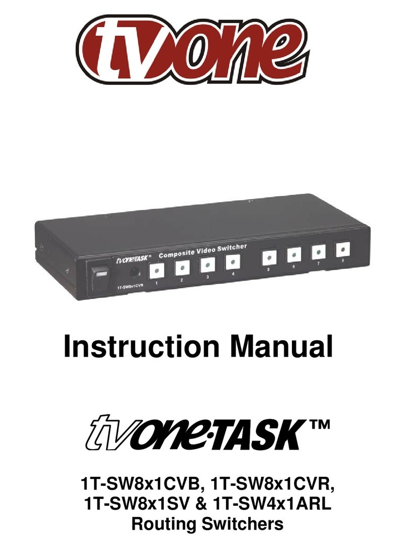 TV One One-Task 1T-SW8x1CVB instruction manual