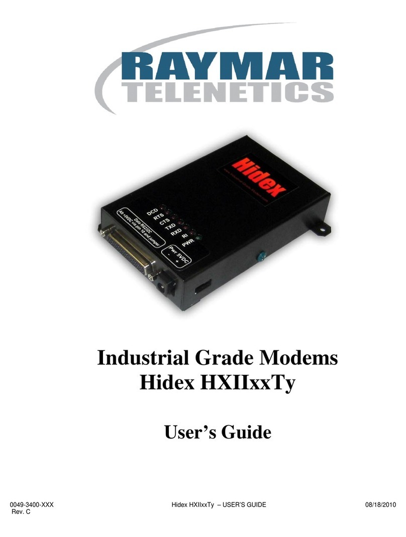 Raymar Hidex HXII User manual