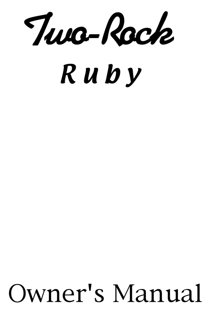 K&M Analog Designs Two-Rock Ruby owner's manual