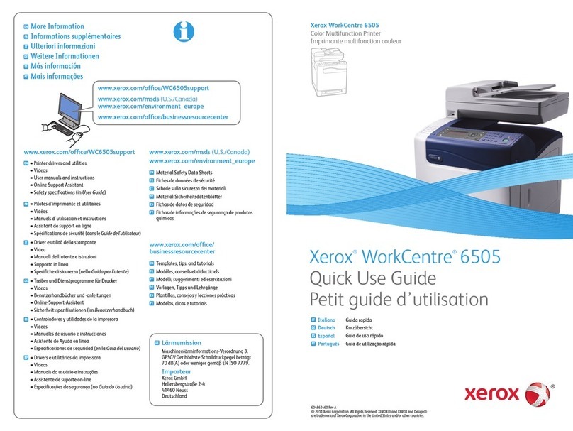 Xerox WorkCentre 6505 Operating manual