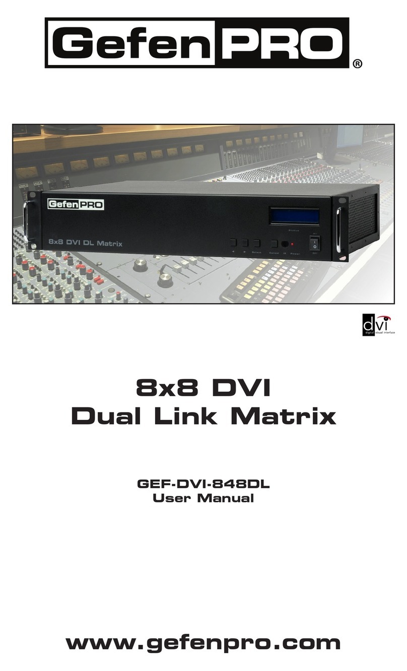 Gefen Pro GEF-DVI-848DL User manual