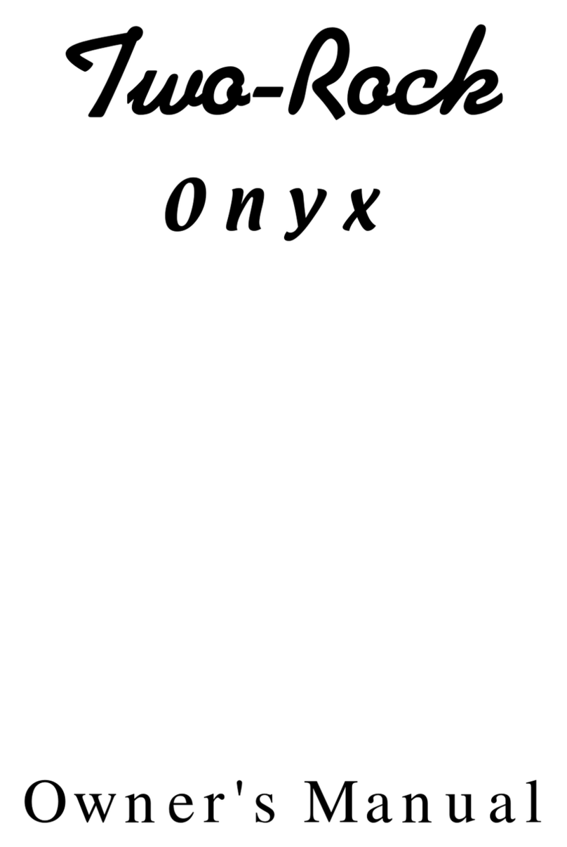 K&M Analog Designs Two-Rock Onyx owner's manual