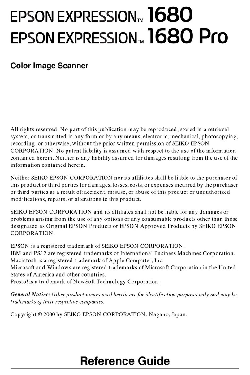 Epson 1680 - Expression Special Edition User manual
