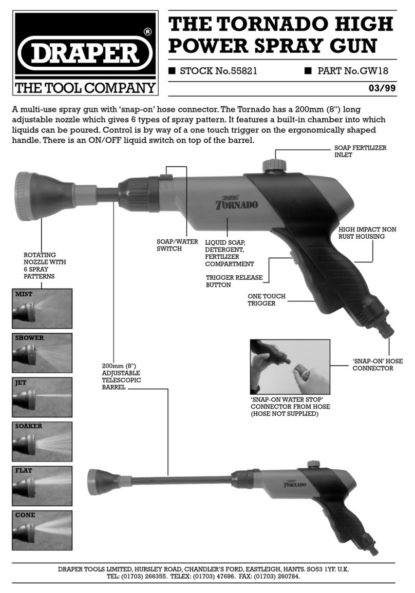 Draper TORNADO GW18 User manual Draper TORNADO GW18 User manual
