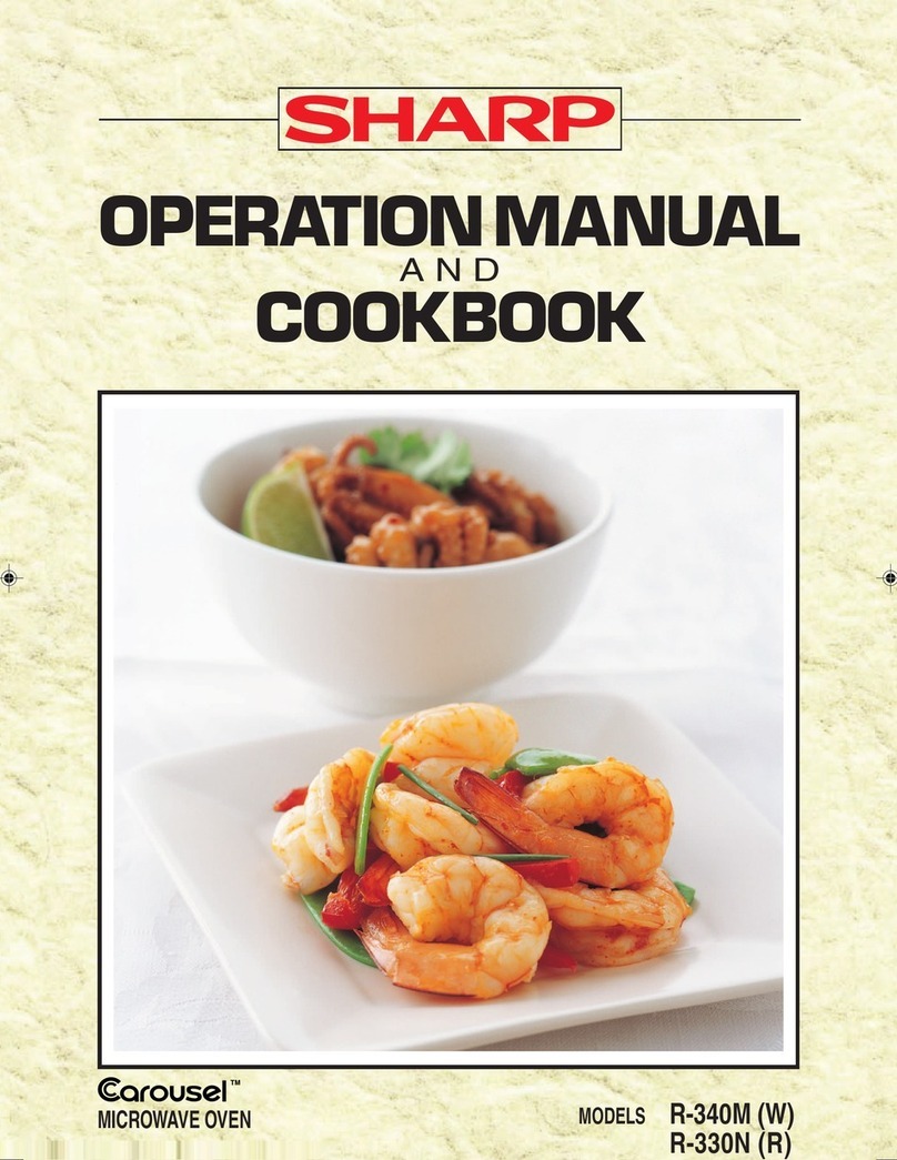 Sharp R-340M W User manual
