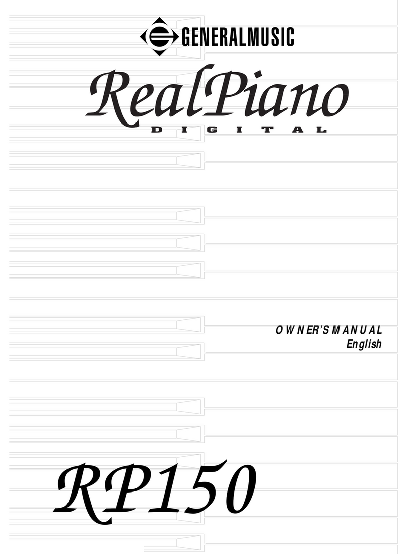 Generalmusic RealPiano RP150 User manual