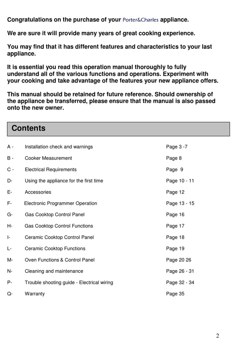 Porter&Charles Cooker user manual