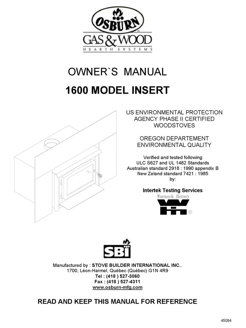 Osburn 1600 User manual