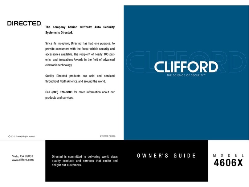 Clifford 4606X User manual
