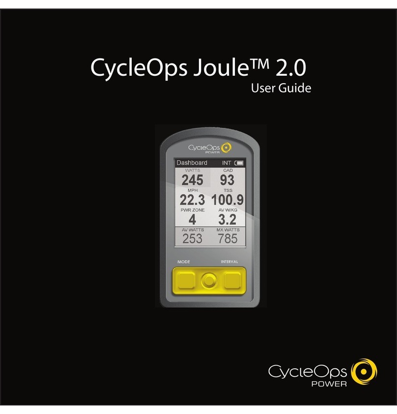 CycleOps Joule 2.0 User manual