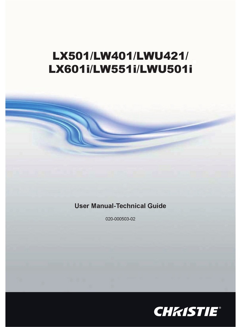 Christie LX501 User manual / technical guide