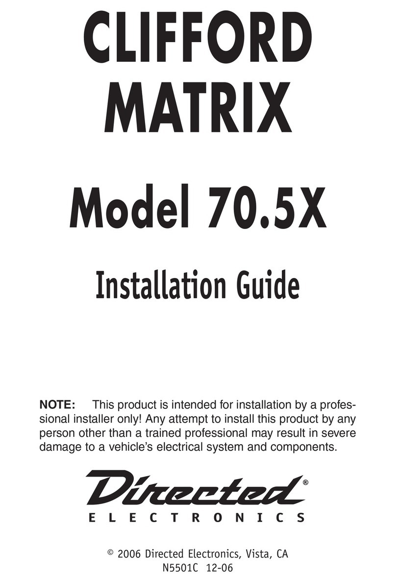 CLIFFORD MATRIX 70.5X installation guide