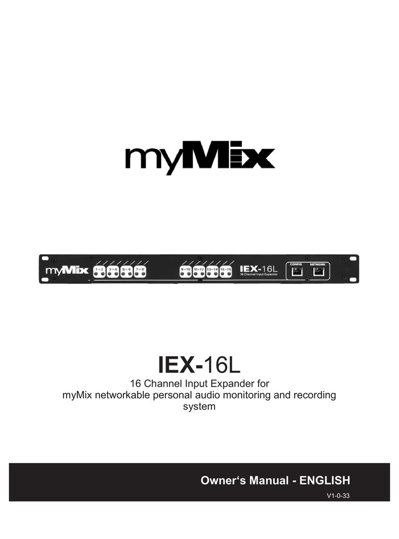 myMix IEX-16L owner's manual