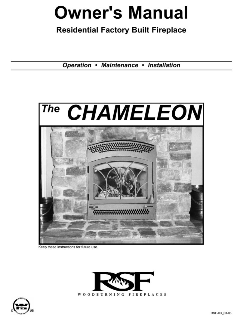 RSF Woodburning Fireplaces The CHAMELEON owner's manual