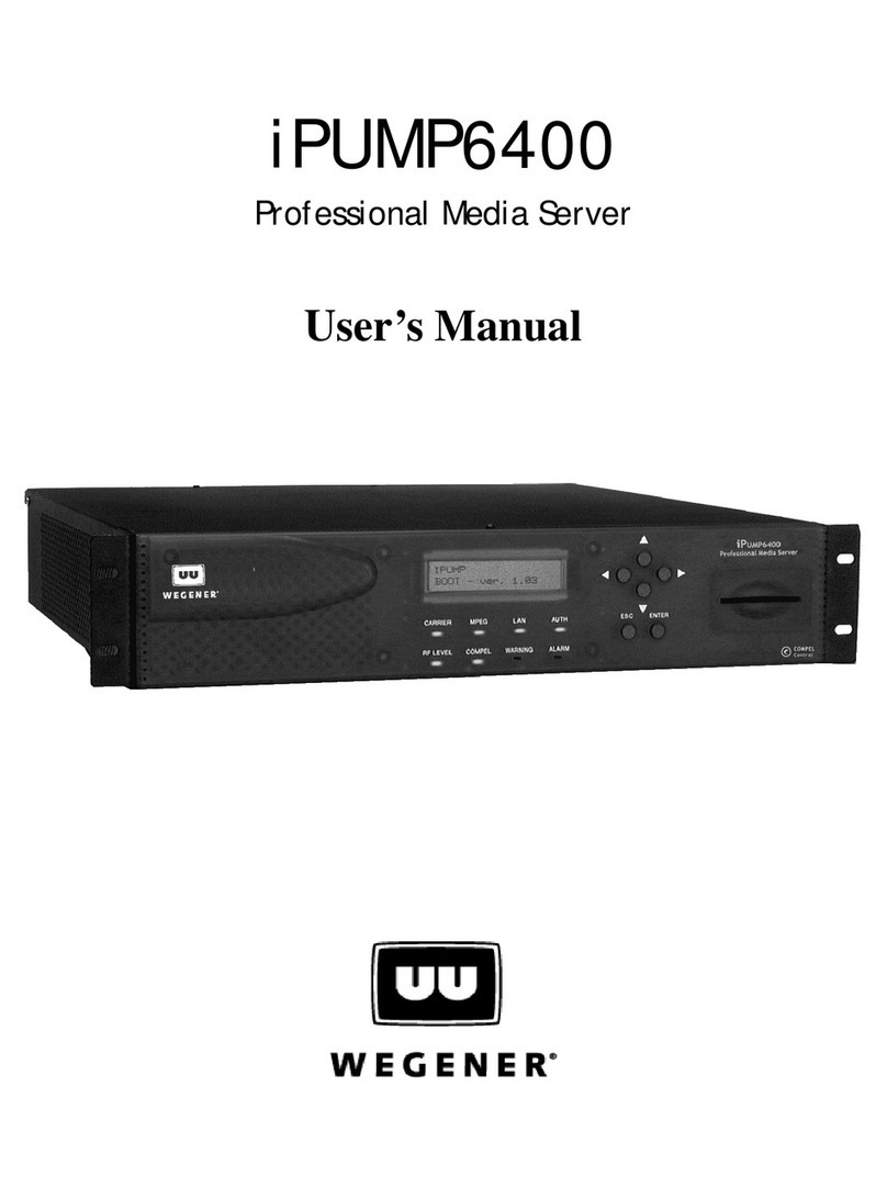 Wegener iPUMP6400 user manual