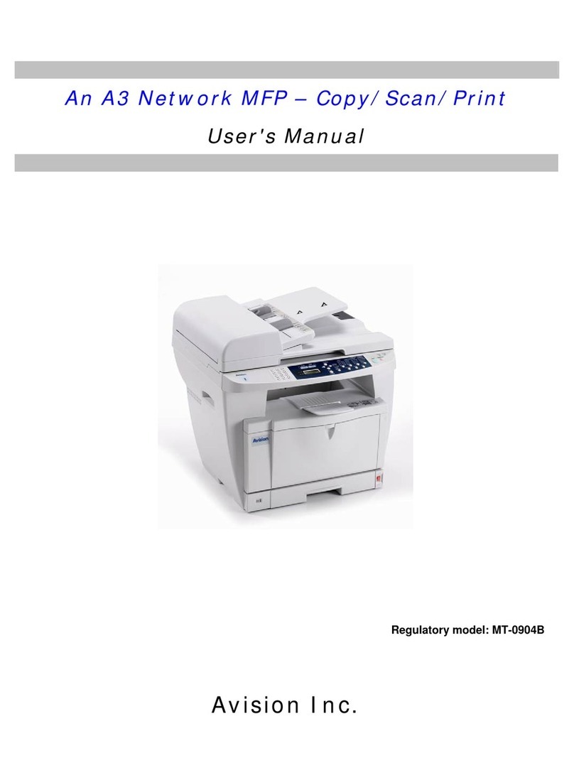 Avision MT-0904B user manual