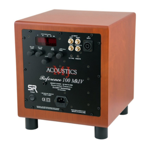 MJ Acoustics Reference 150 User manual