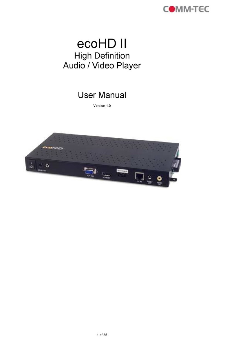 Comm-Tec ecoHD II User manual