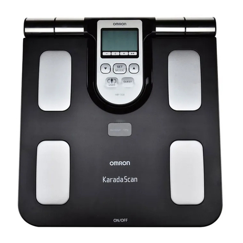 Omron KaradaScan HBF-358-BW User manual Omron KaradaScan HBF-358-BW User manual