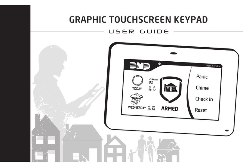Digital Monitoring Products GRAPHIC TOUCHSCREEN KEYPAD user guide