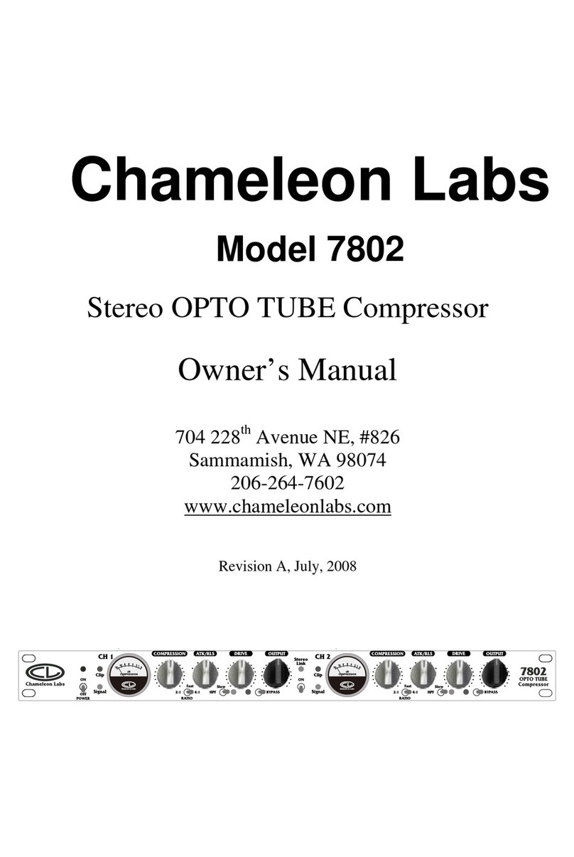 Chameleon Labs 7802 User manual