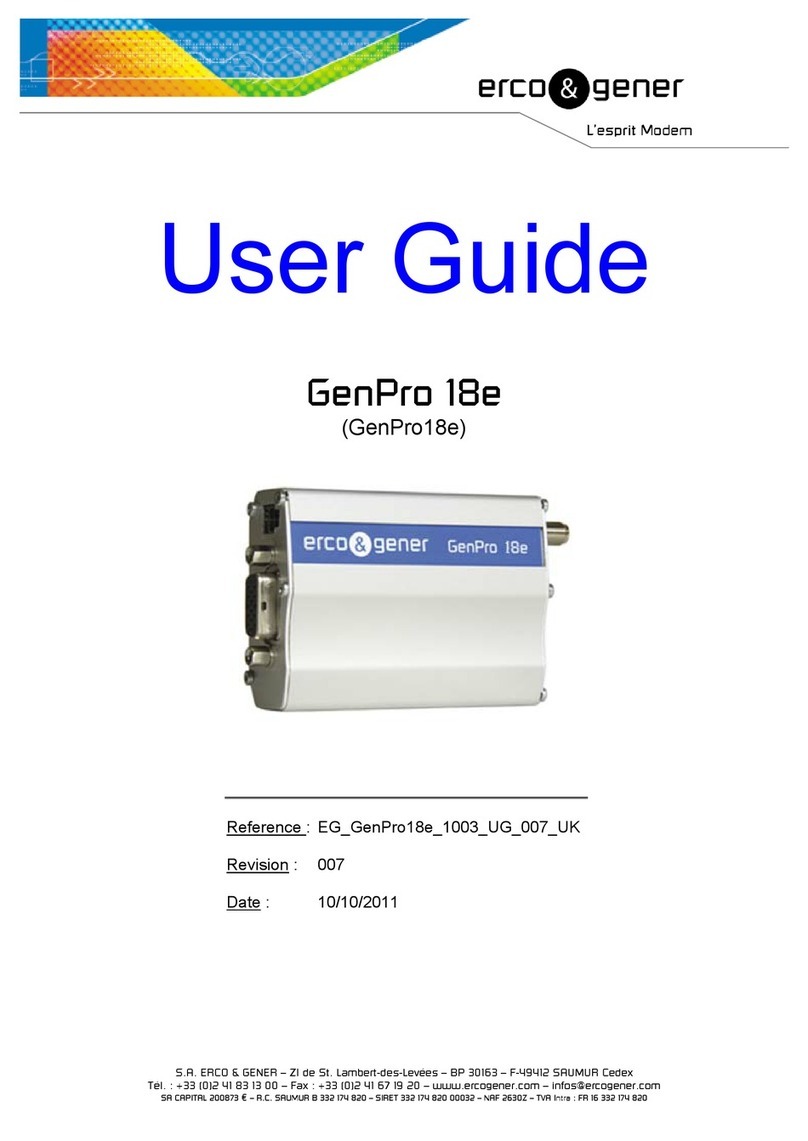 Erco&Gener GenPro 18e User manual