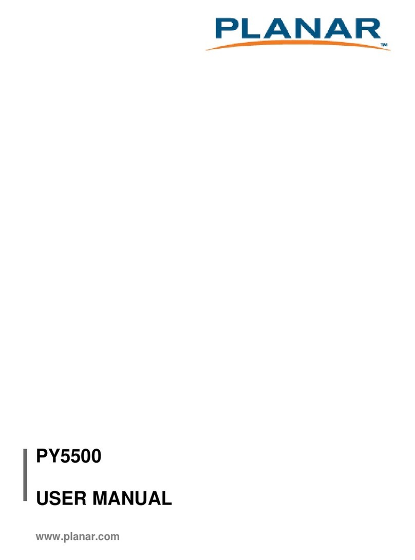 Planar PY5500 User manual
