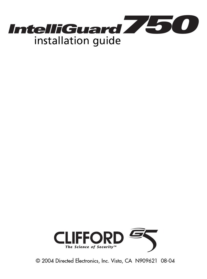 Clifford intelliGuard 750 installation guide