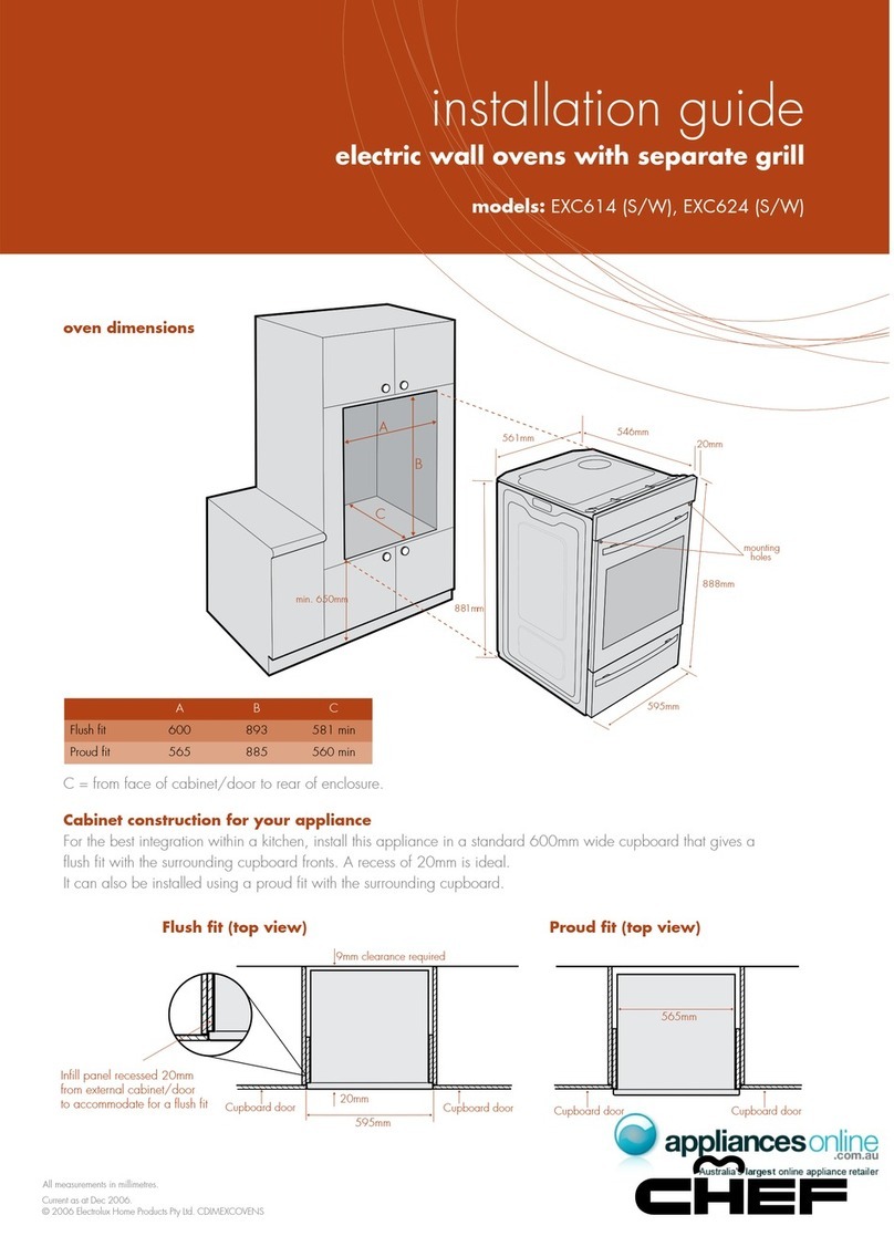 Chef EXC614S installation guide