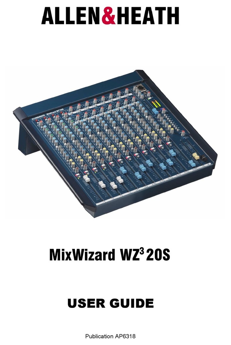 ALLEN & HEATH MixWizard WZ3 20S User manual