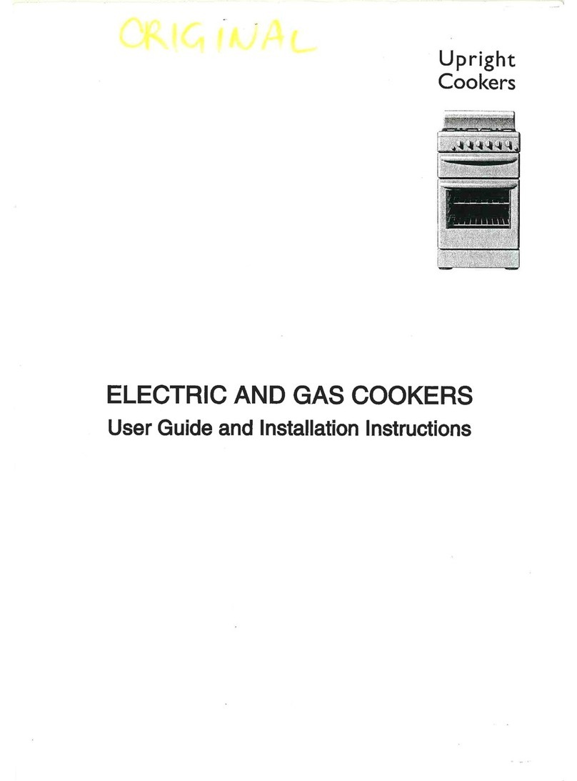 Electrolux Electric and Gas Cookers User's guide and installation instructions