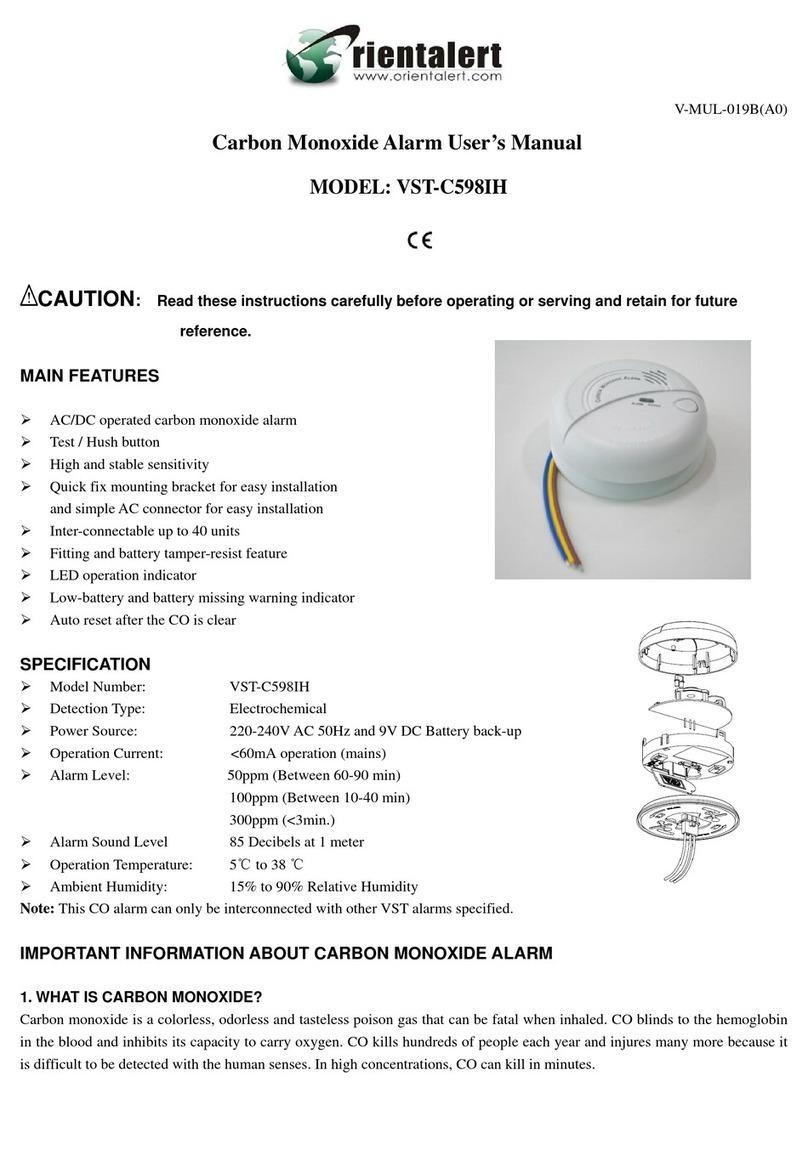 Orientalert VST-C598IH user manual