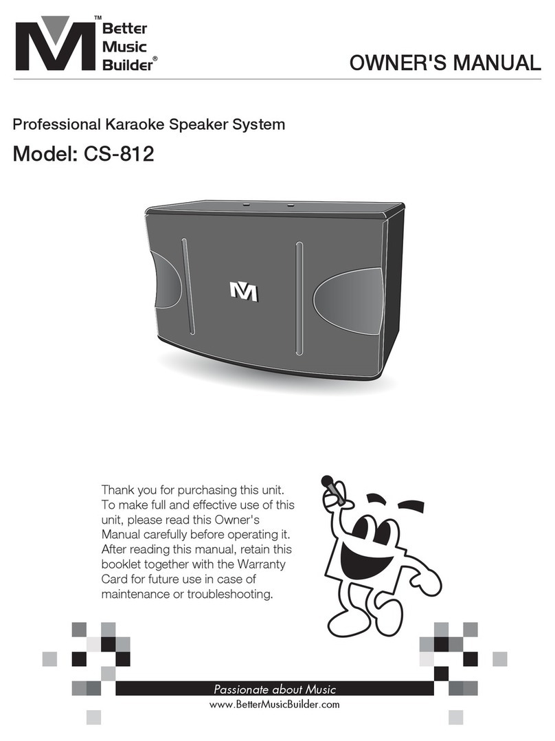Better Music Builder CS-812 owner's manual