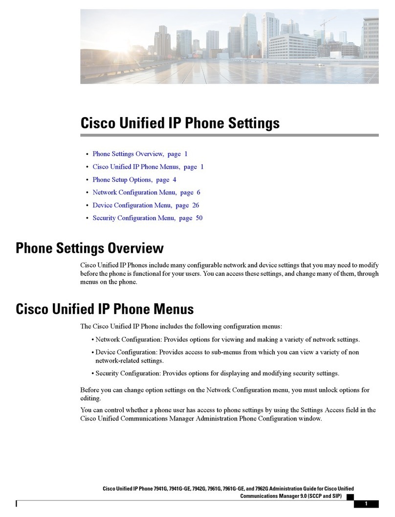 Cisco 7941G - Unified IP Phone VoIP Instruction Manual