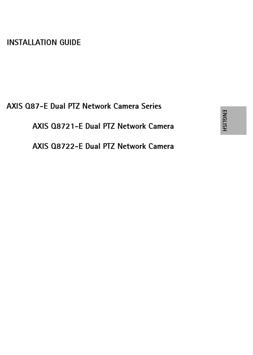 Axis AXIS Q8721-E installation guide Axis AXIS Q8721-E installation guide