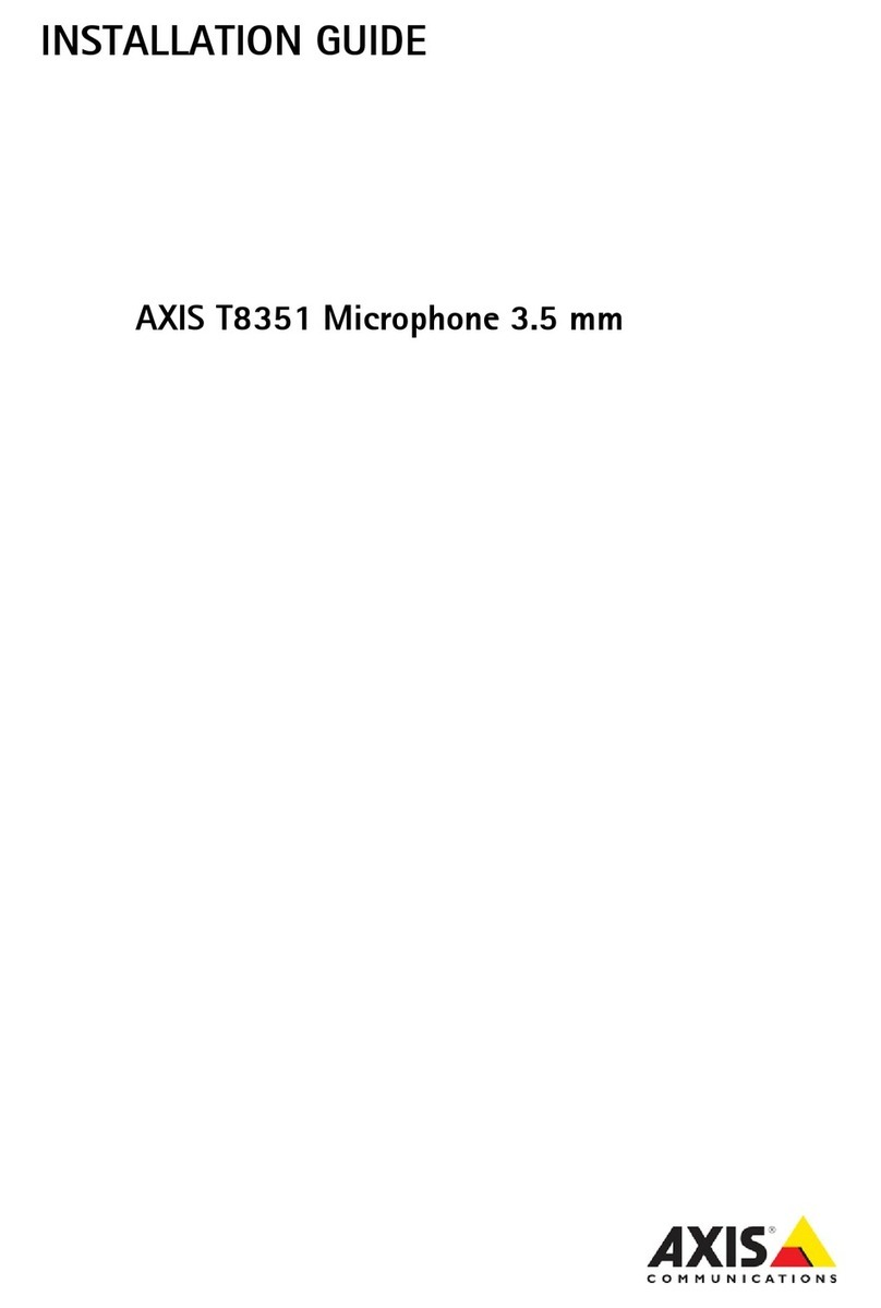 Axis T8351 User manual