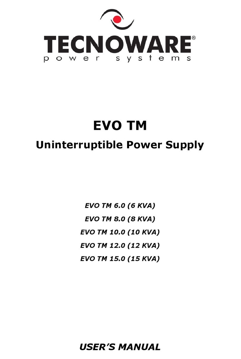 Tecnoware EVO TM 15.0 User manual