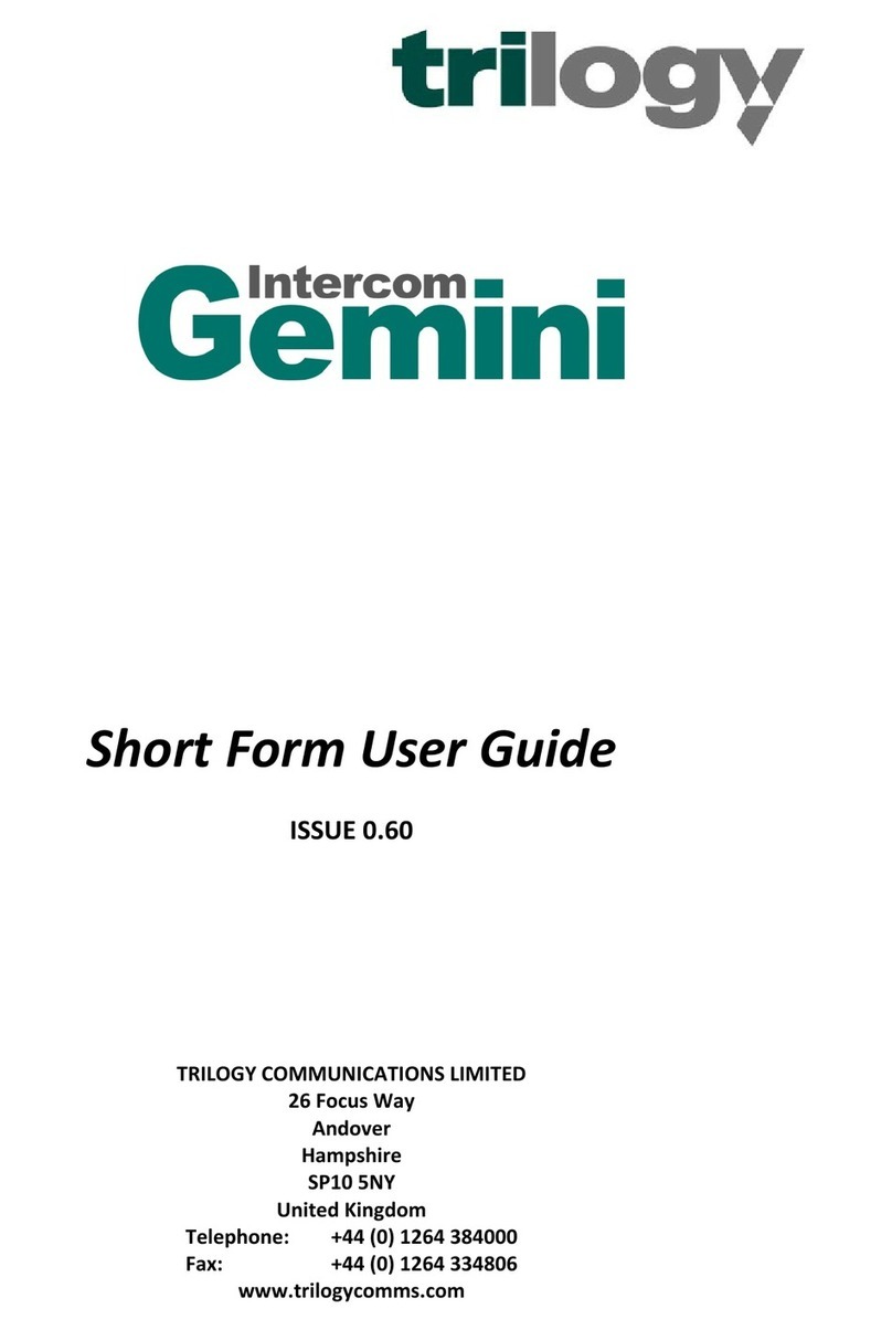 Trilogy Communications Gemini User manual
